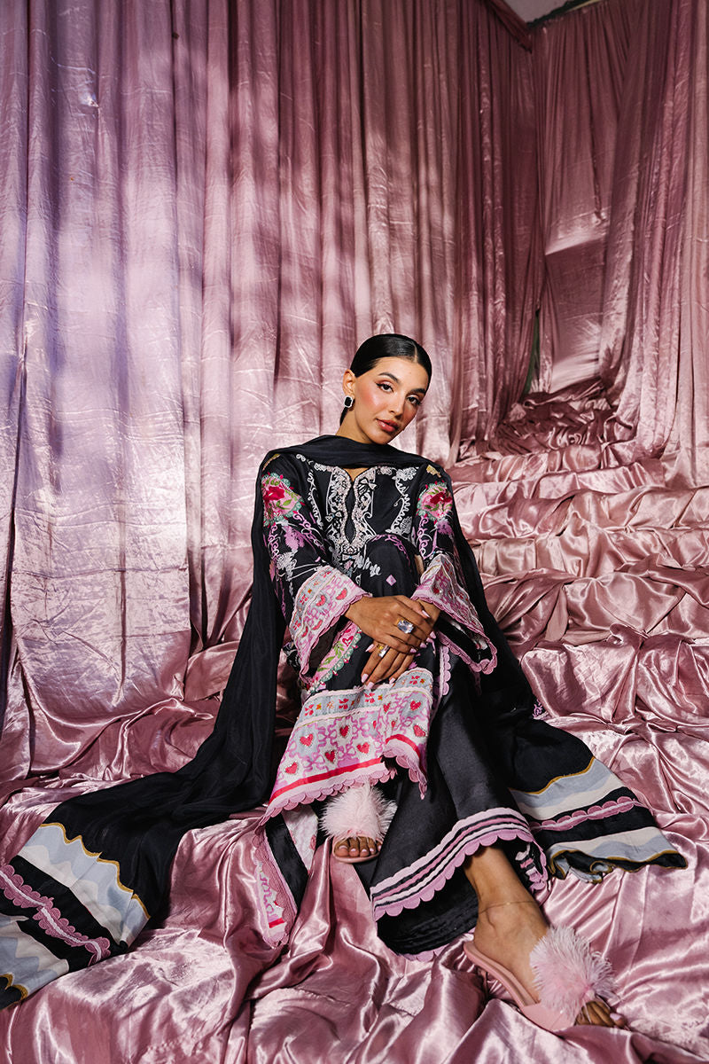 Zella Shirt and Dupatta | Glam Doll House - Eid Luxury Silks '26 | Ansab Jahangir