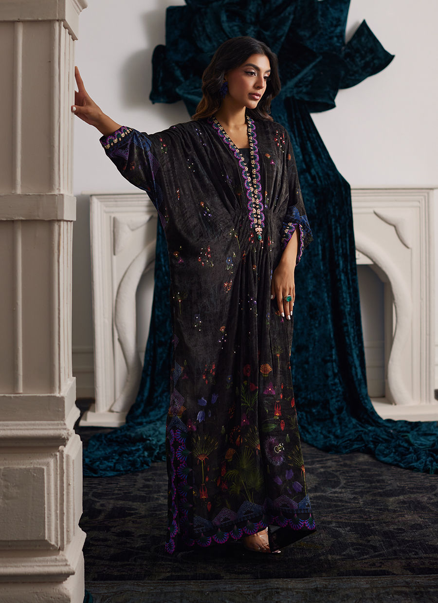 Dima Velvet Kaftan | Velvet | FARAH TALIB AZIZ