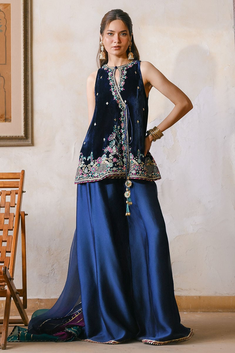 KHUWAB SHIRT AND DUPATTA | QISSA LUXURY VELVETS | ANSAB JAHANGIR
