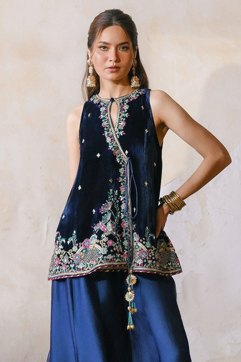 KHUWAB SHIRT AND DUPATTA | QISSA LUXURY VELVETS | ANSAB JAHANGIR