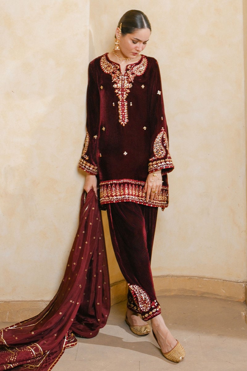 KAHANI SHIRT AND DUPATTA | QISSA LUXURY VELVETS | ANSAB JAHANGIR