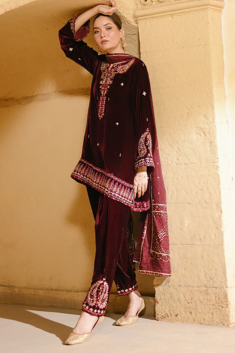 KAHANI SHIRT AND DUPATTA | QISSA LUXURY VELVETS | ANSAB JAHANGIR