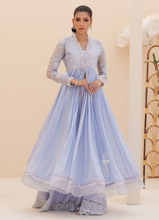 ANTALIA WEDGEWOOD BLUE KALIDAAR | PRET | FARAH TALIB AZIZ