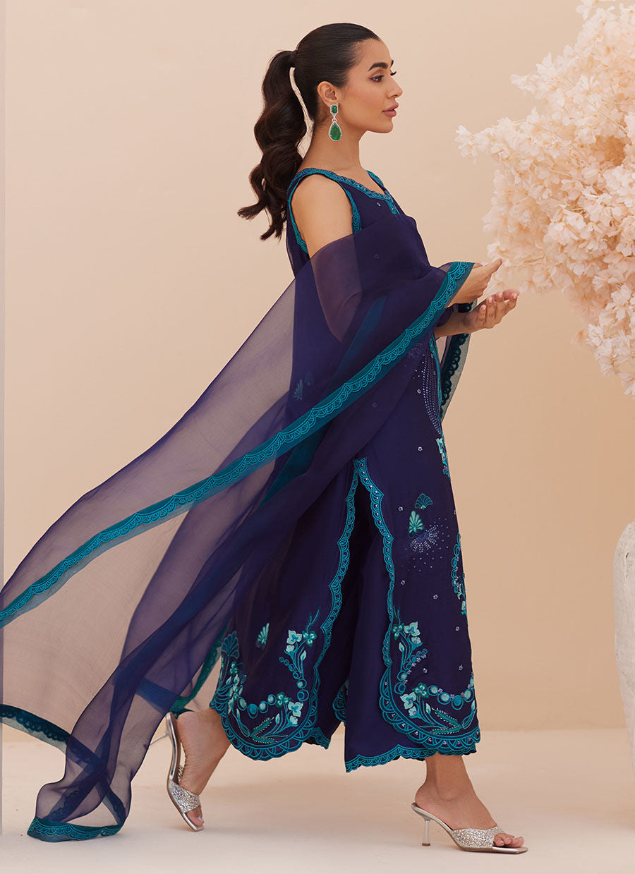 RIO INK SHIRT AND DUPATTA | PRET | FARAH TALIB AZIZ