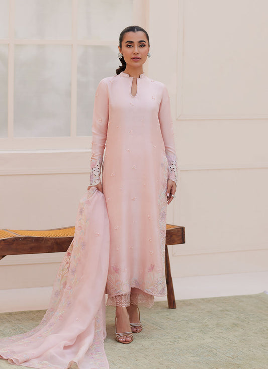 AURORA PASTEL PINK SHIRT AND DUPATTA | PRET | FARAH TALIB AZIZ