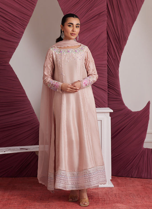 WENDY PEACH KALIDAAR AND DUPATTA | PRET | FARAH TALIB AZIZ