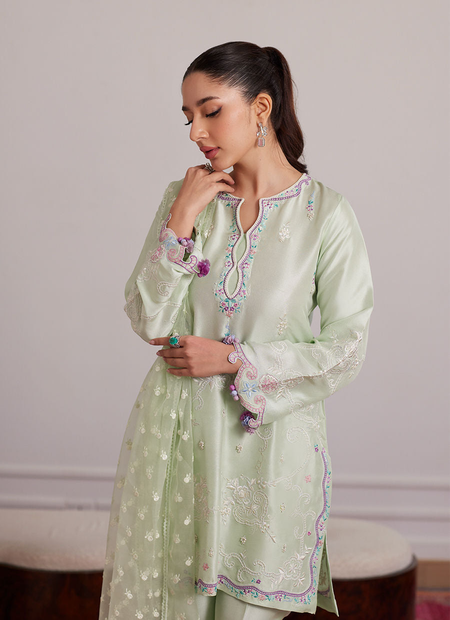PILAR MINT SHIRT AND DUPATTA | PRET | FARAH TALIB AZIZ