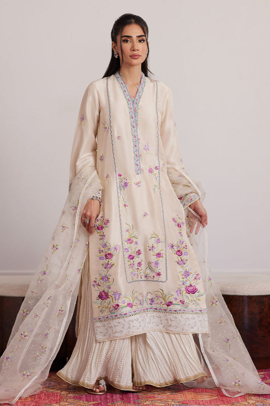 LEXIE IVORY SHIRT AND DUPATTA | PRET | FARAH TALIB AZIZ