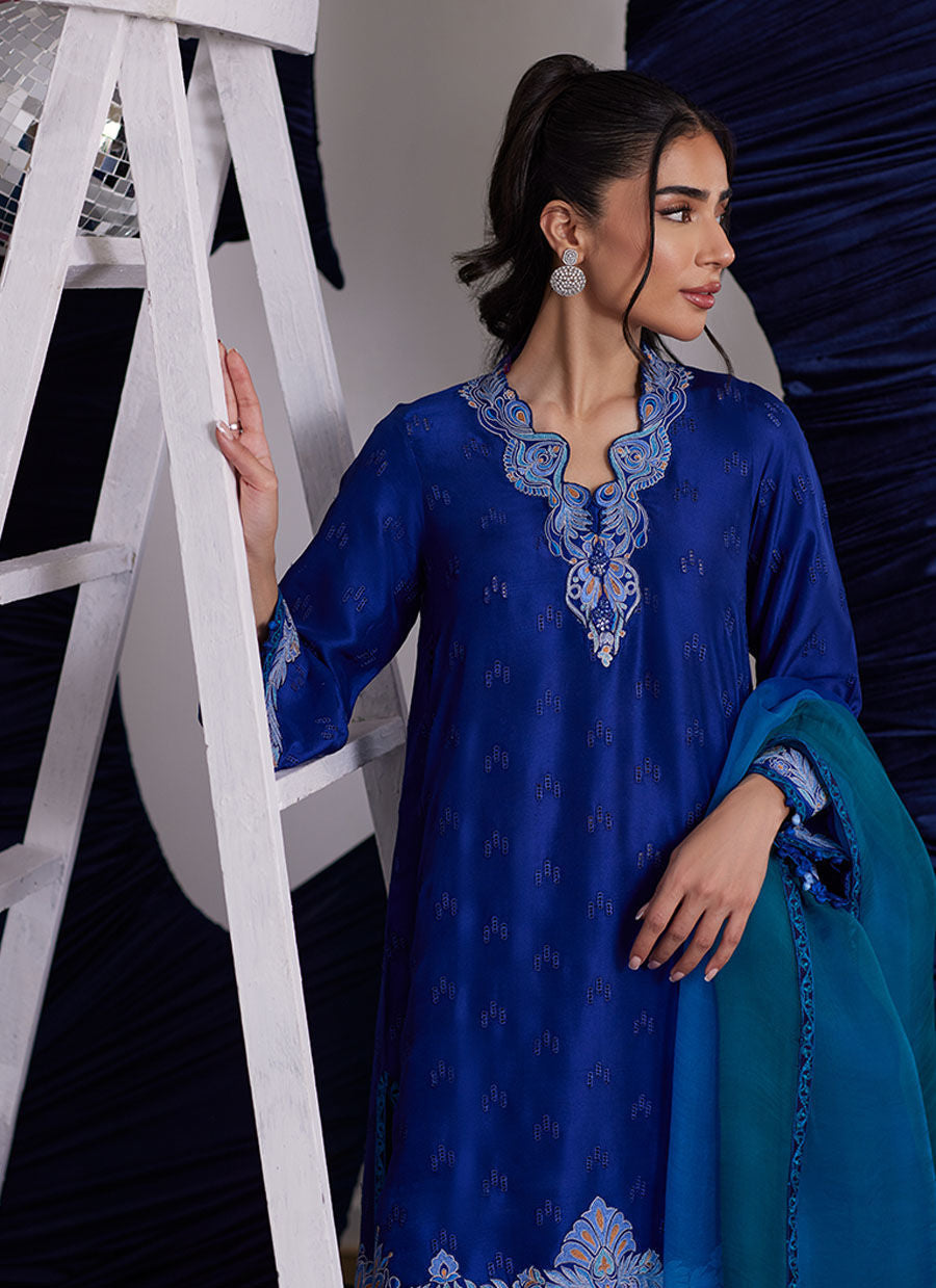 ALIZA AZURE SHIRT AND DUPATTA | PRET | FARAH TALIB AZIZ