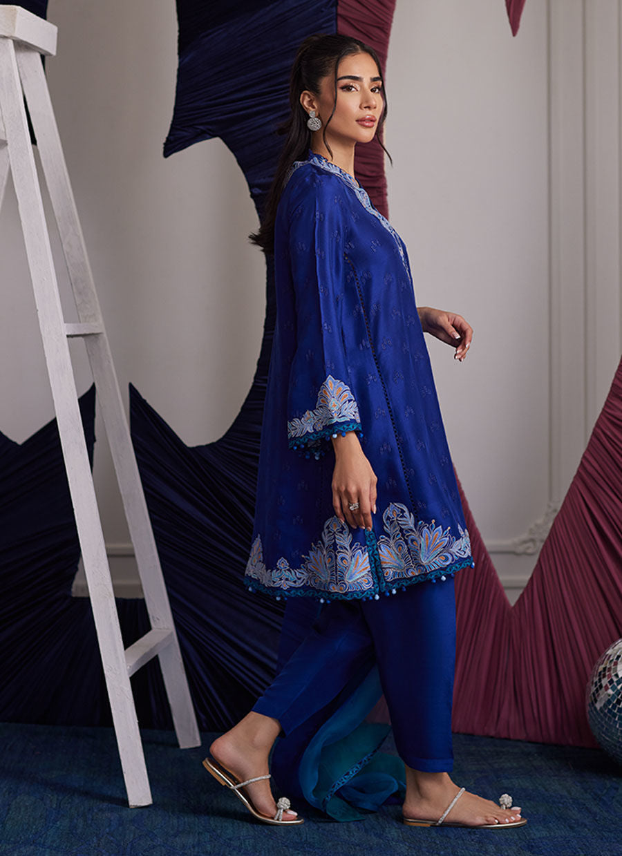 ALIZA AZURE SHIRT AND DUPATTA | PRET | FARAH TALIB AZIZ