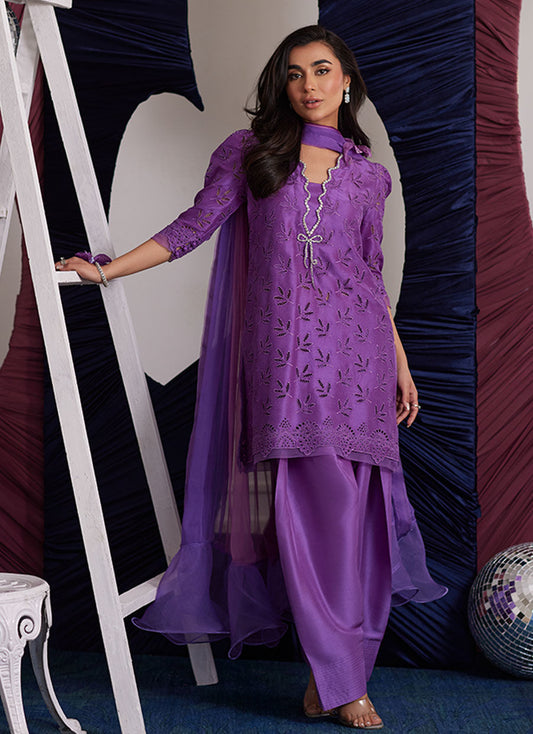 ILLY GRAPE SHIRT AND DUPATTA | PRET | FARAH TALIB AZIZ