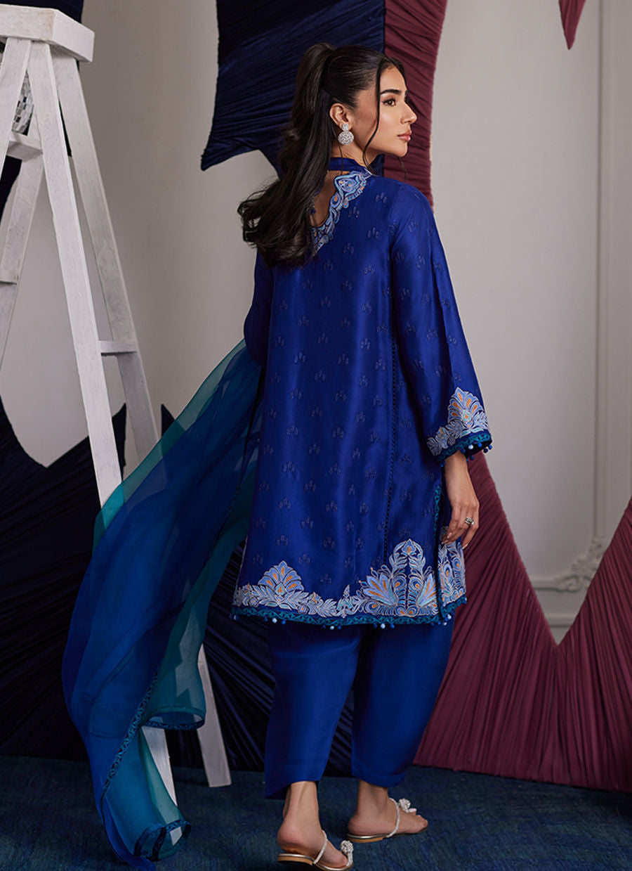 ALIZA AZURE SHIRT AND DUPATTA | PRET | FARAH TALIB AZIZ