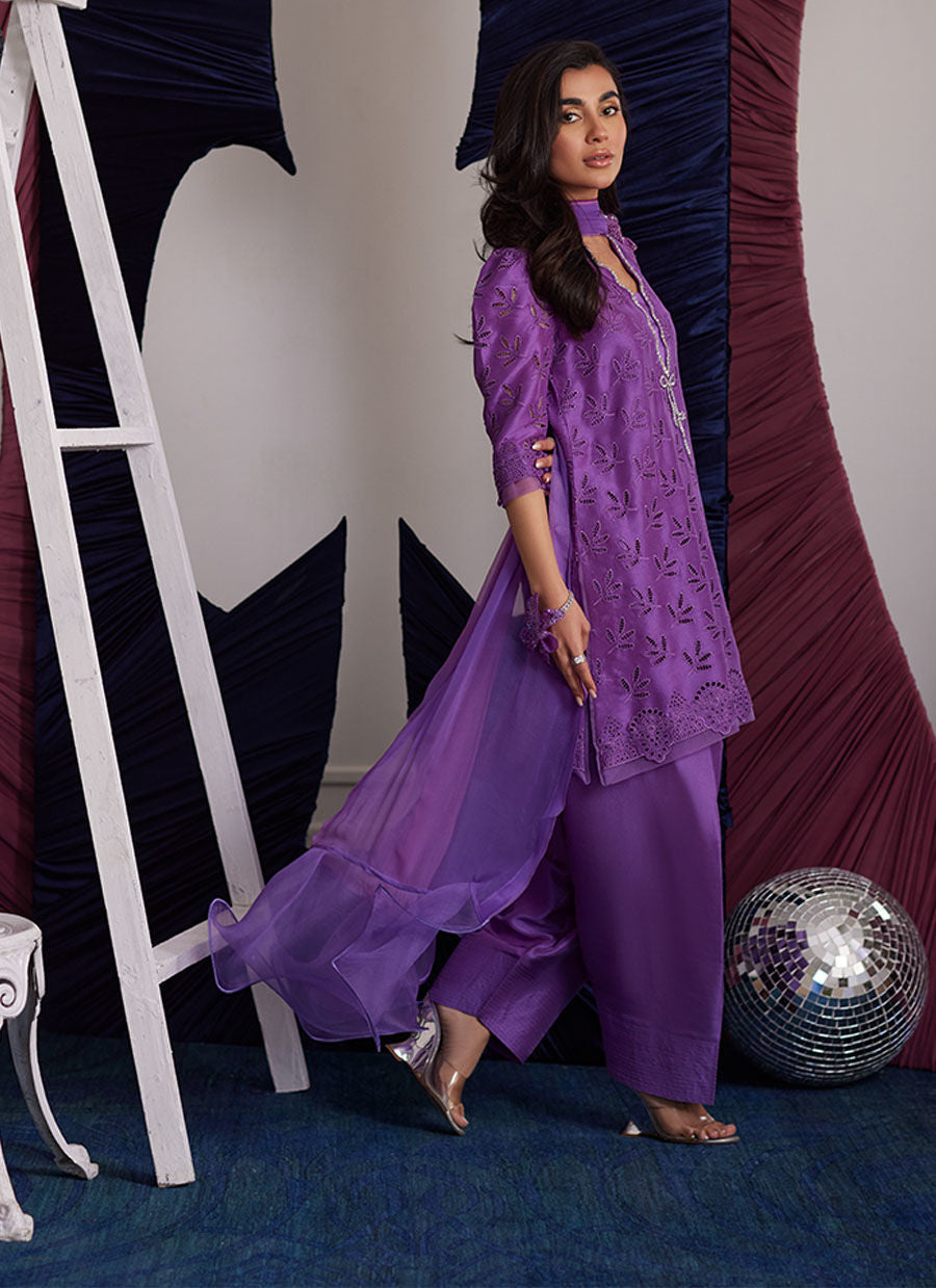 ILLY GRAPE SHIRT AND DUPATTA | PRET | FARAH TALIB AZIZ