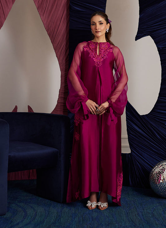 PERI MAGENTA SHIRT| PRET | FARAH TALIB AZIZ