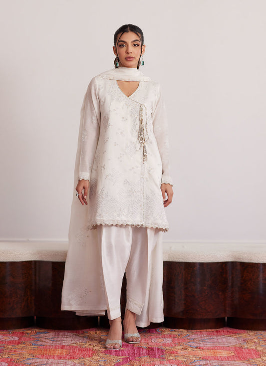 CALLA IVORY ANGARKHA AND DUPATTA| PRET | FARAH TALIB AZIZ