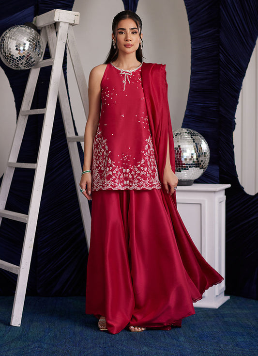 IZZY HOT PINK SHIRT AND DUPATTA | PRET | FARAH TALIB AZIZ