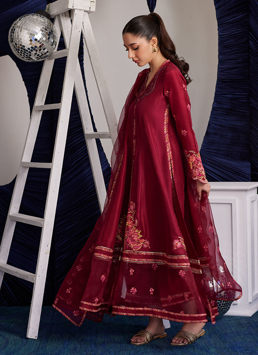 MIKO CRIMSON KALIDAAR AND DUPATTA | PRET | FARAH TALIB AZIZ