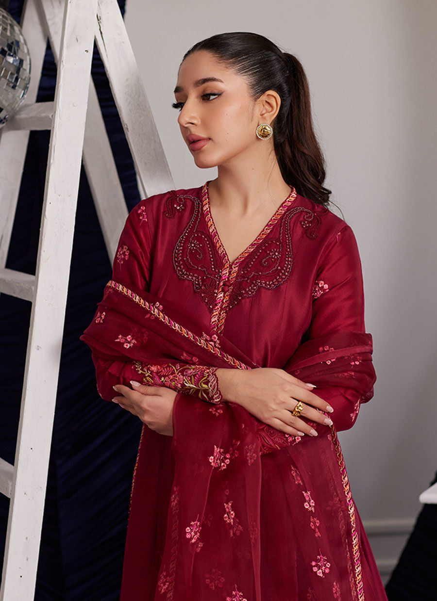 MIKO CRIMSON KALIDAAR AND DUPATTA | PRET | FARAH TALIB AZIZ