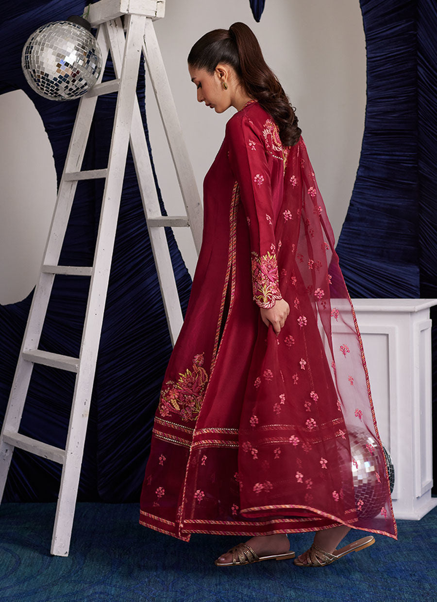 MIKO CRIMSON KALIDAAR AND DUPATTA | PRET | FARAH TALIB AZIZ