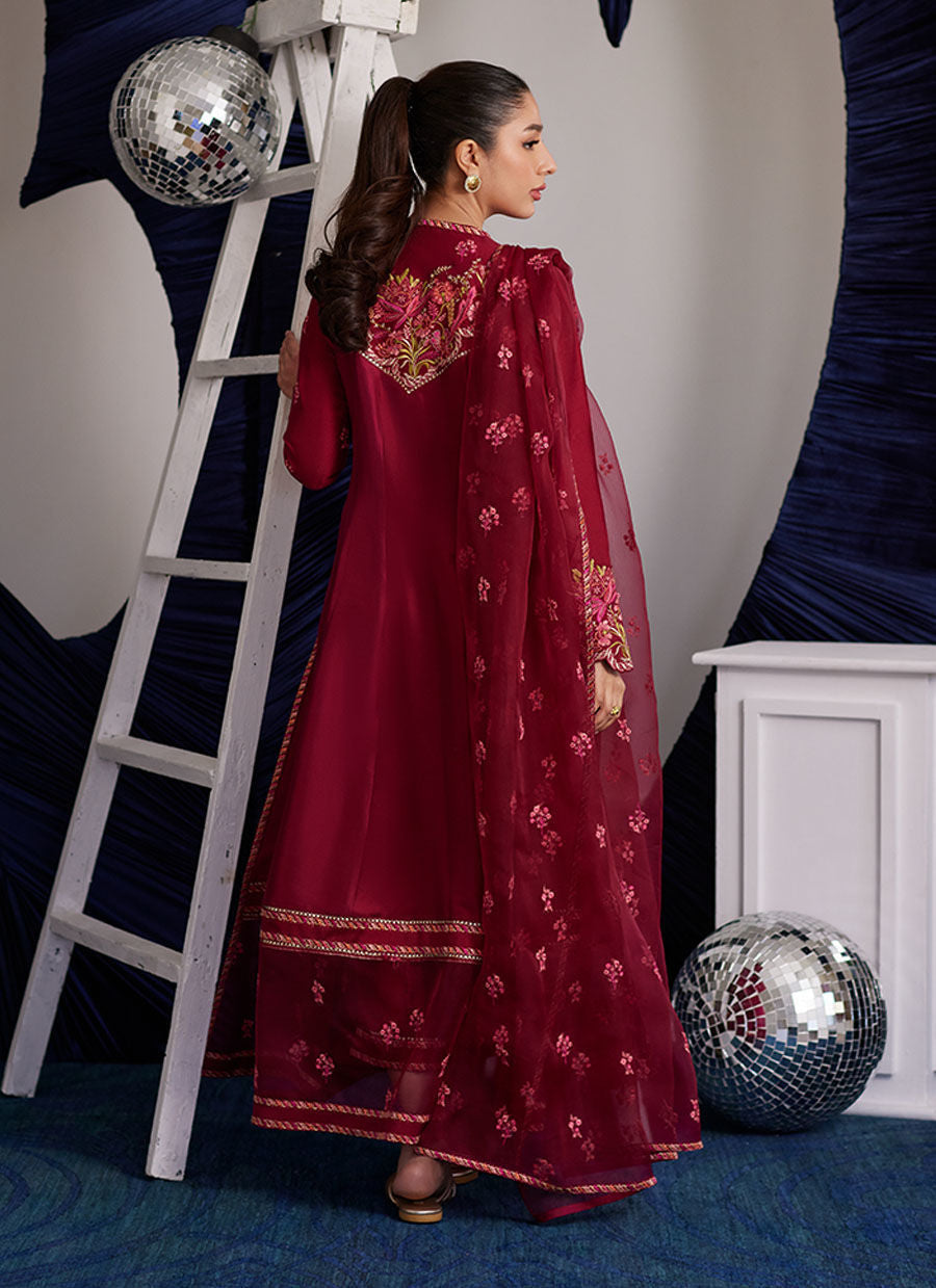 MIKO CRIMSON KALIDAAR AND DUPATTA | PRET | FARAH TALIB AZIZ