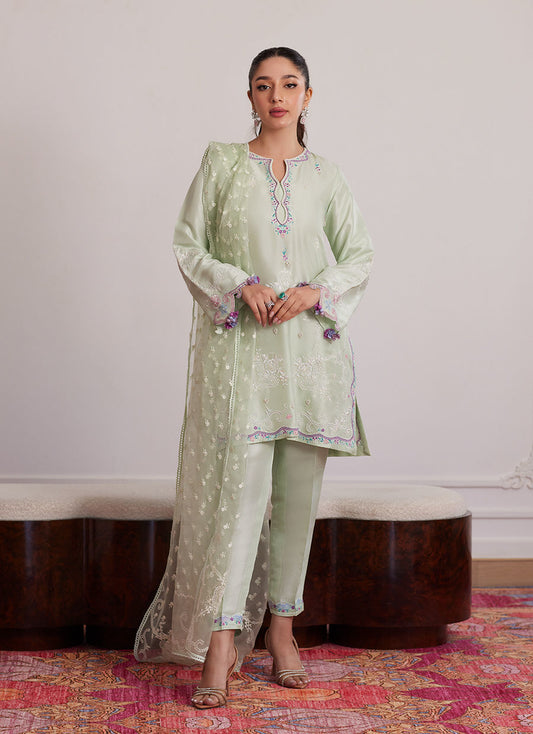 PILAR MINT SHIRT AND DUPATTA | PRET | FARAH TALIB AZIZ