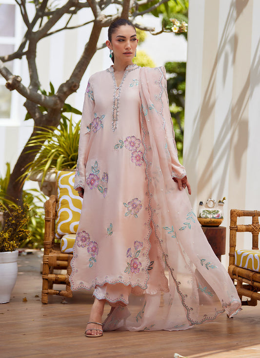 VERA PINK SHIRT AND DUPATTA | Farah Talib Aziz 2025