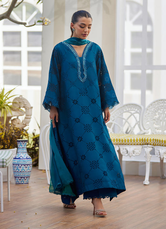 CELA TEAL SHIRT AND DUPATTA | Farah Talib Aziz 2025