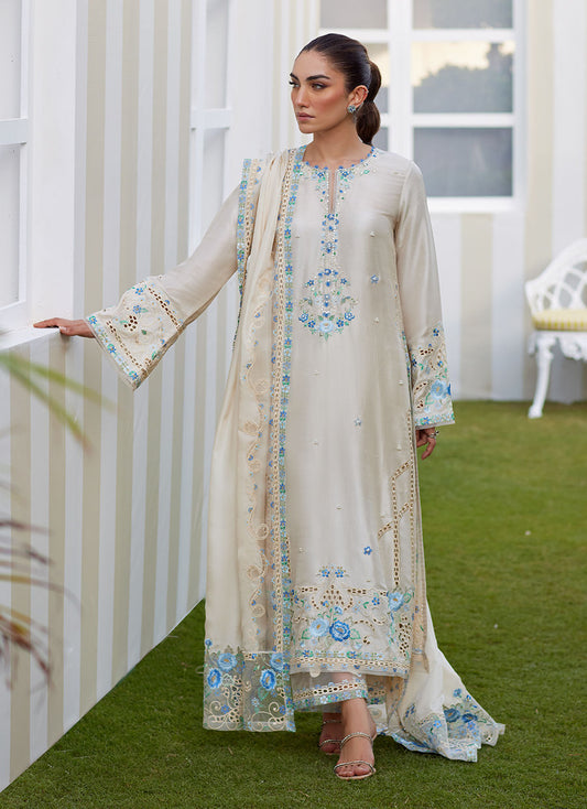 DELINA IVORY SHIRT AND DUPATTA | Farah Talib Aziz 2025
