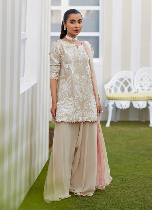 DANIKA SAND SHIRT AND DUPATTA | Farah Talib Aziz 2025