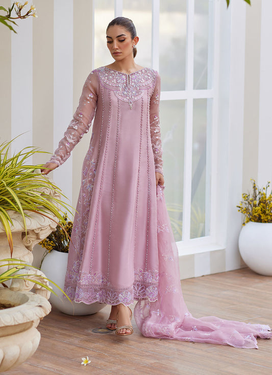 KARIS MAUVE KALIDAAR AND DUPATTA | Farah Talib Aziz 2025