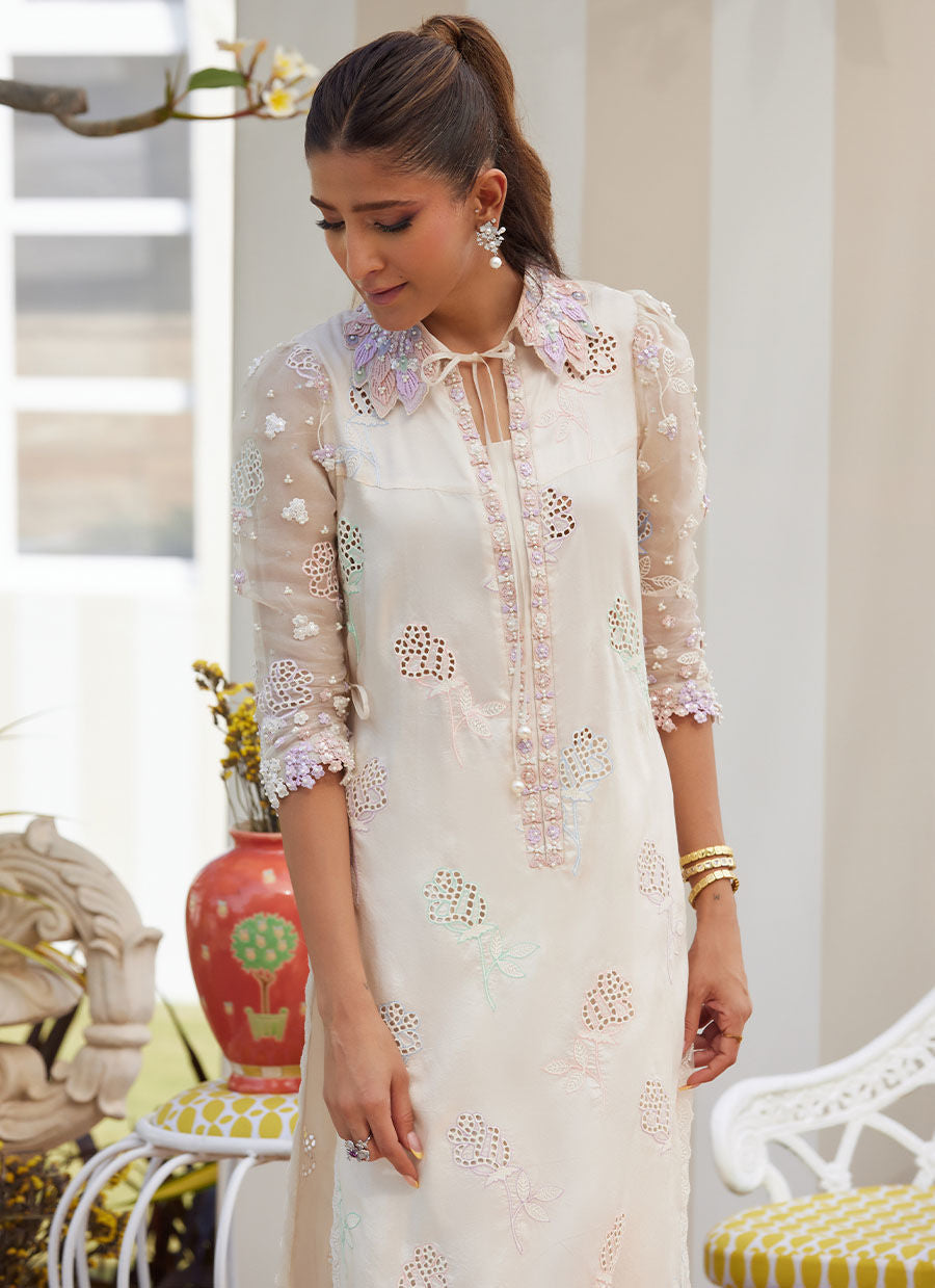 LEELA IVORY SHIRT | Farah Talib Aziz 2025