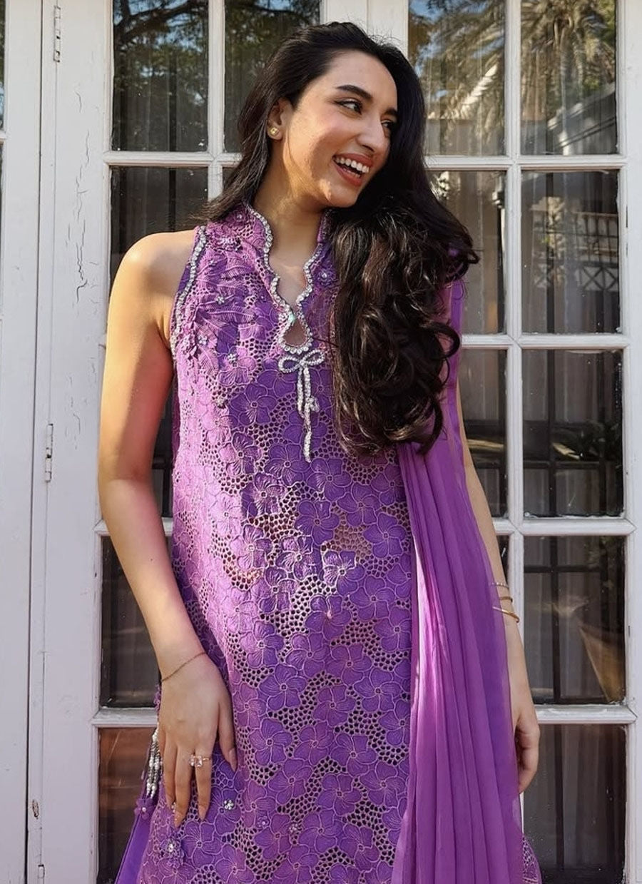 ILLY GRAPE SHIRT AND DUPATTA | PRET | FARAH TALIB AZIZ
