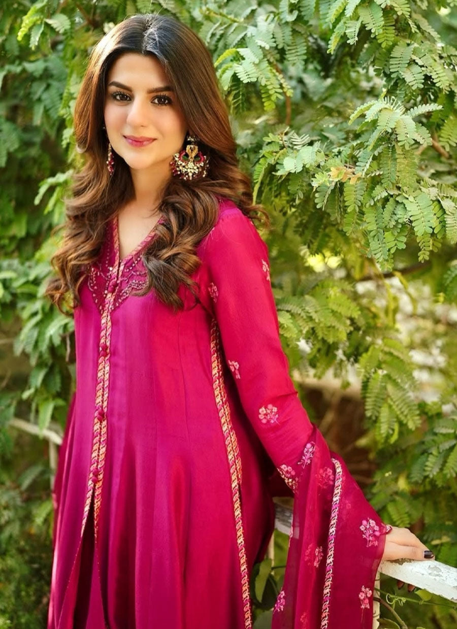 MIKO CRIMSON KALIDAAR AND DUPATTA | PRET | FARAH TALIB AZIZ