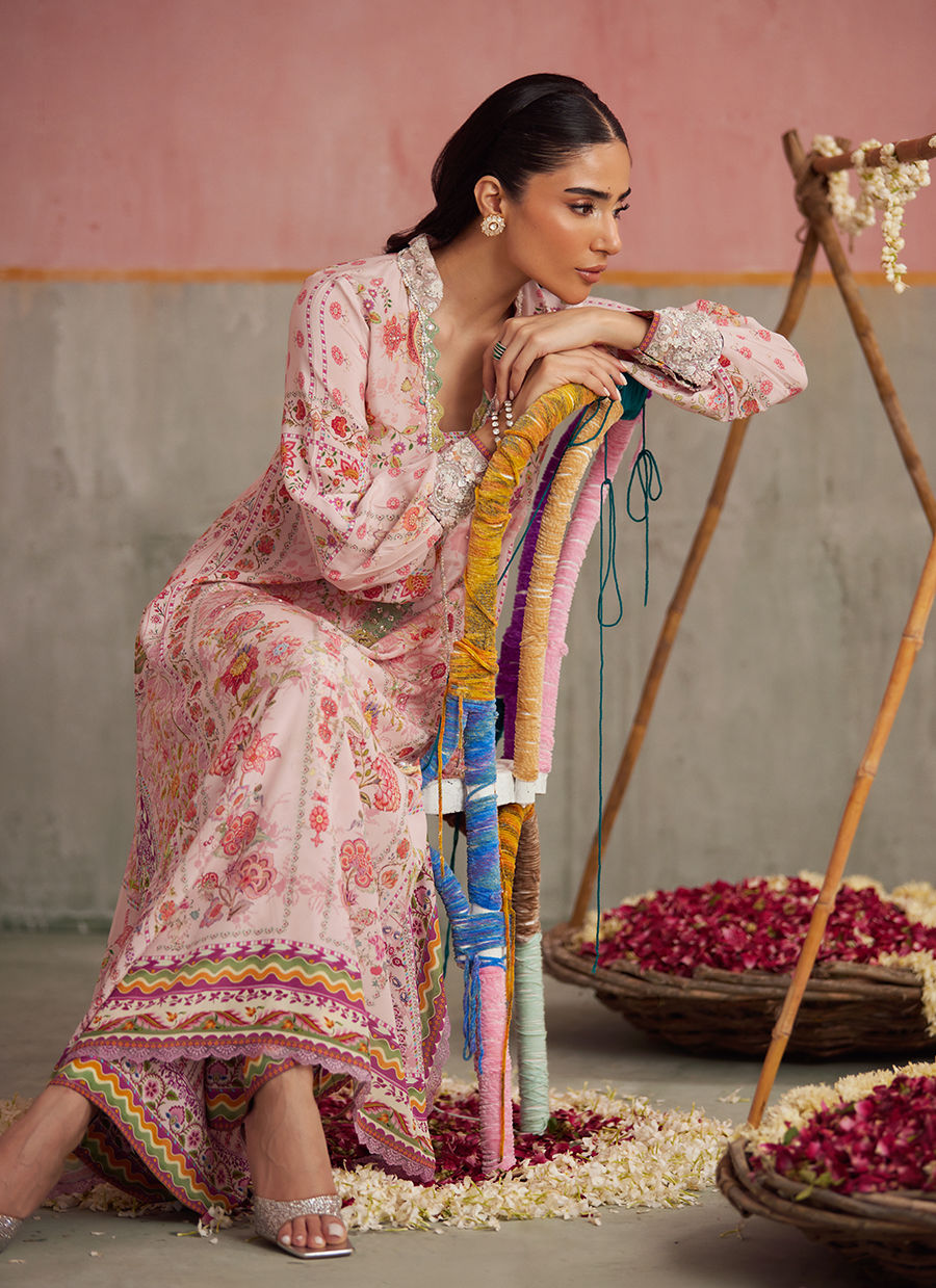 Nisa Blush Shirt  | FARAH TALIB AZIZ