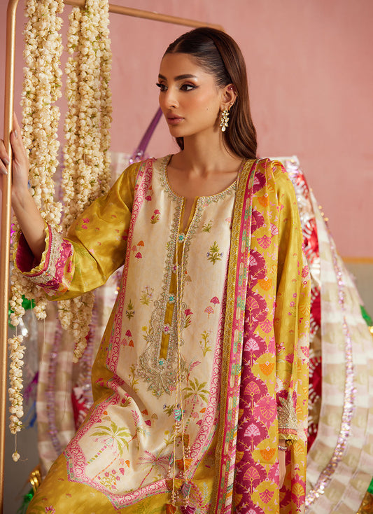 Arabella Kiwi Shirt And Dupatta | FARAH TALIB AZIZ