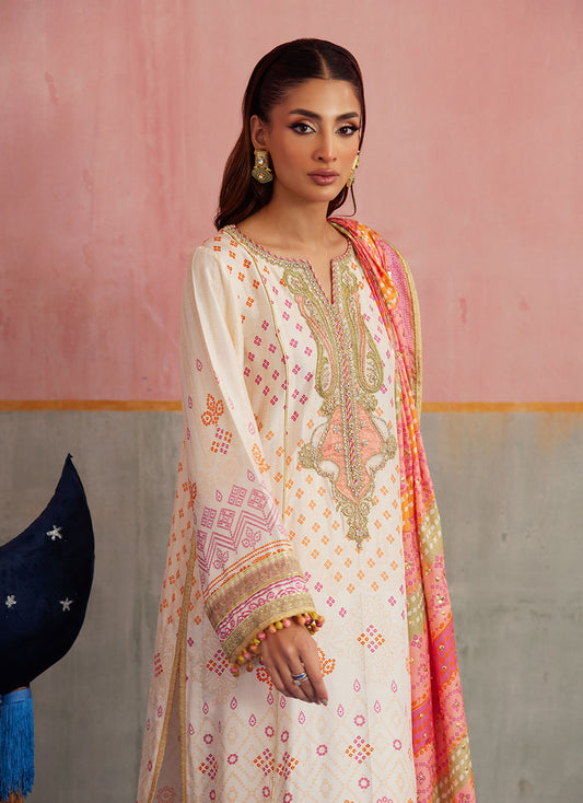 Isa Ivory Shirt and Dupatta | FARAH TALIB AZIZ