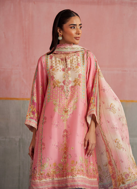 Vic Blush Shirt And Dupatta | FARAH TALIB AZIZ