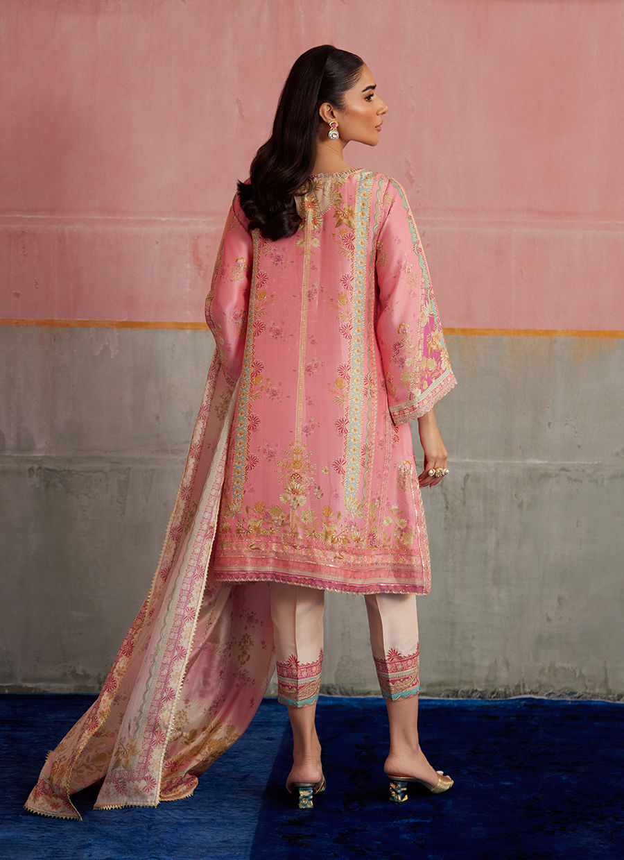 Vic Blush Shirt And Dupatta | FARAH TALIB AZIZ