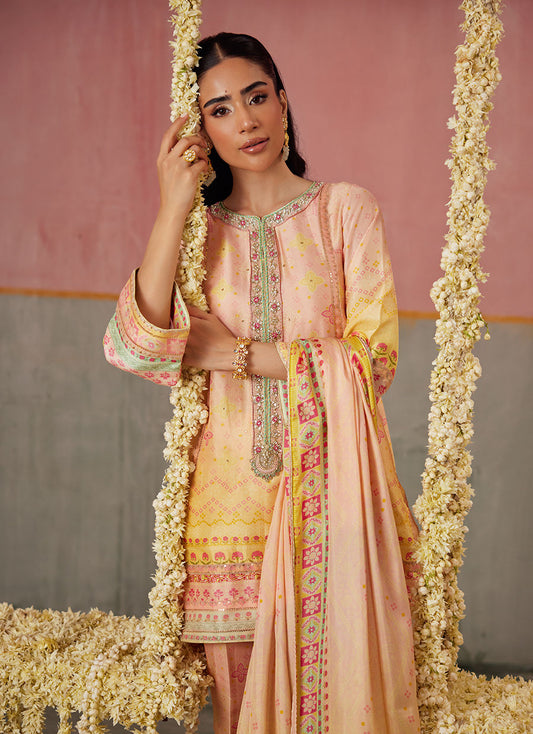 Livvy Ombre Shirt And Dupatta | FARAH TALIB AZIZ