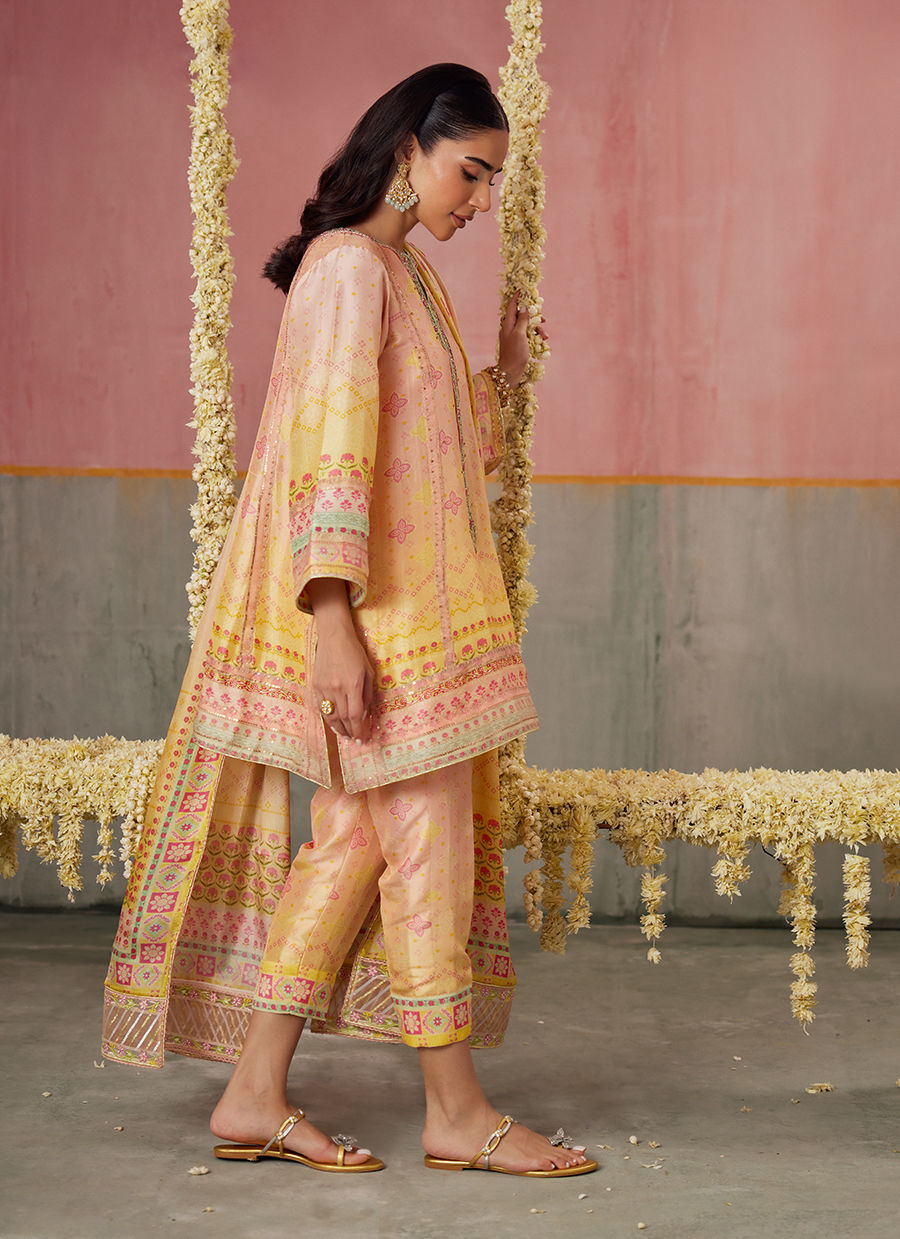 Livvy Ombre Shirt And Dupatta | FARAH TALIB AZIZ