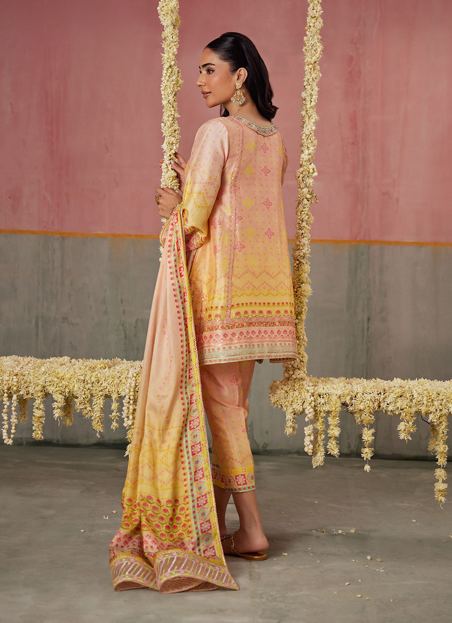 Livvy Ombre Shirt And Dupatta | FARAH TALIB AZIZ