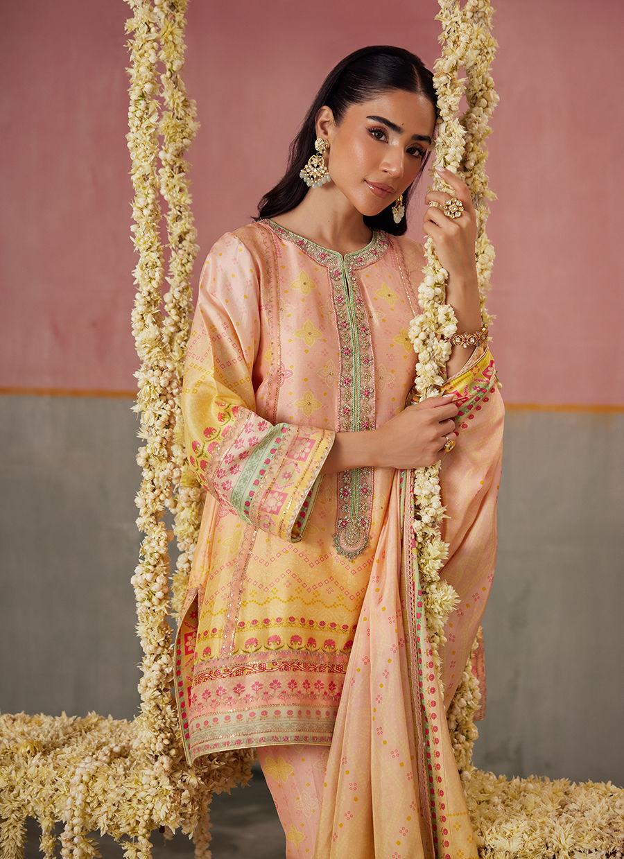 Livvy Ombre Shirt And Dupatta | FARAH TALIB AZIZ