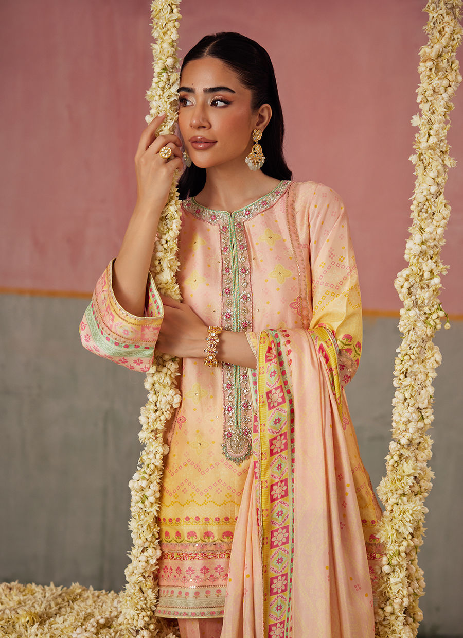 Livvy Ombre Shirt And Dupatta | FARAH TALIB AZIZ