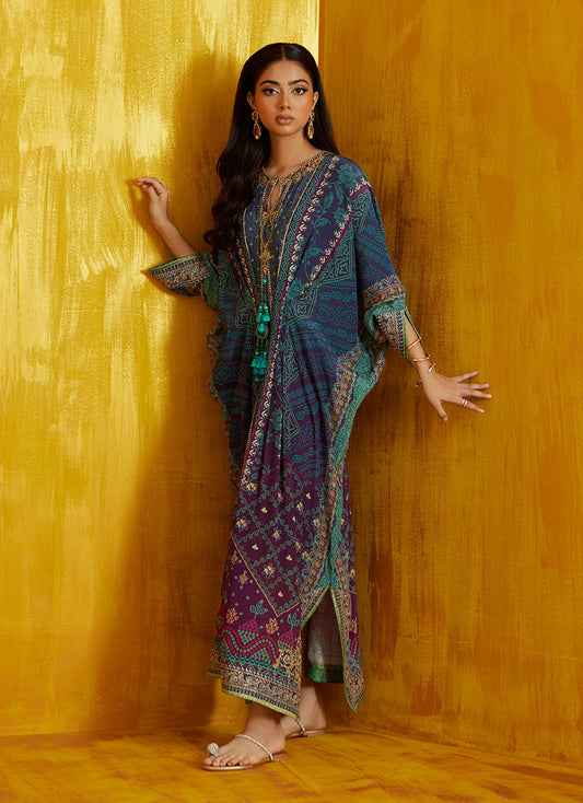 Peridot Ombre Kaftan | FARAH TALIB AZIZ