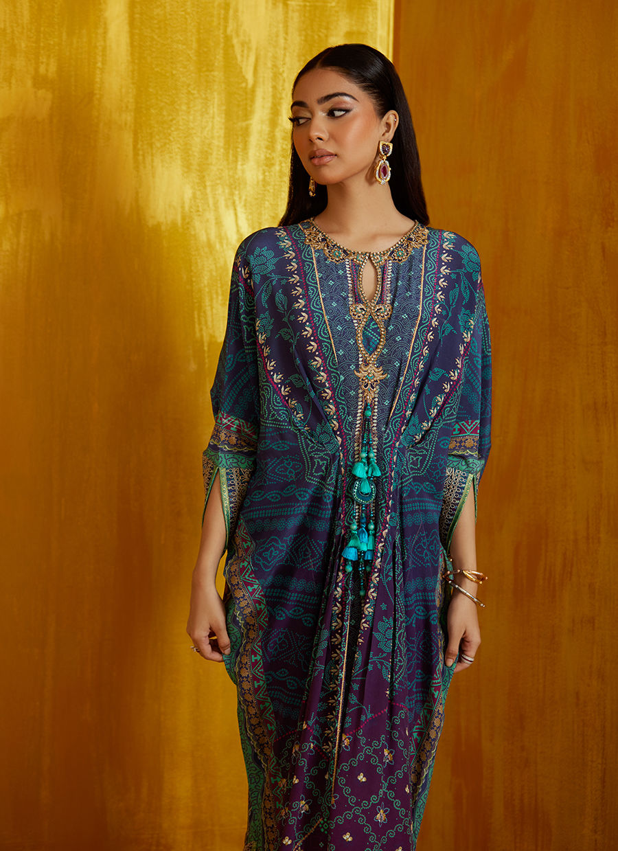Peridot Ombre Kaftan | FARAH TALIB AZIZ