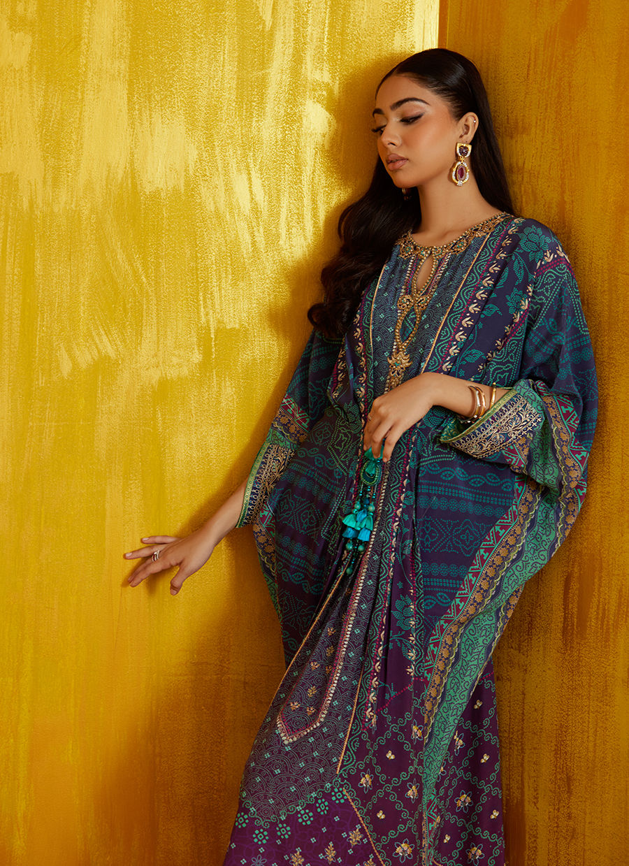 Peridot Ombre Kaftan | FARAH TALIB AZIZ
