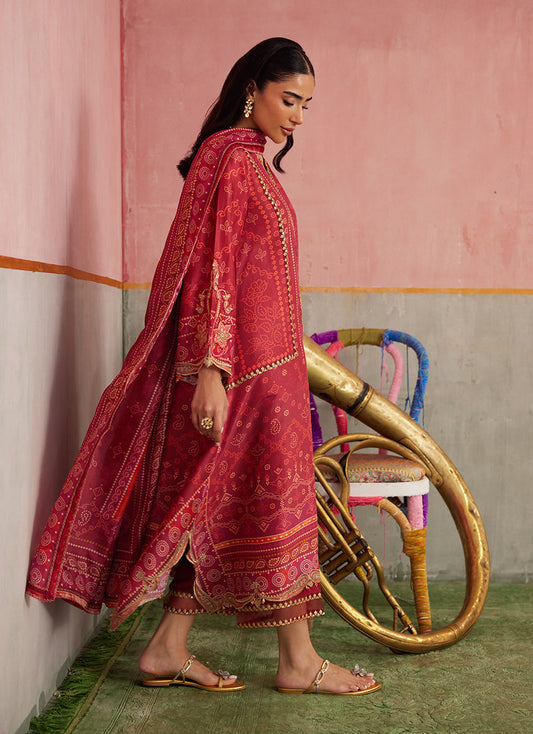 Inuki Maroon Shirt And Dupatta | FARAH TALIB AZIZ