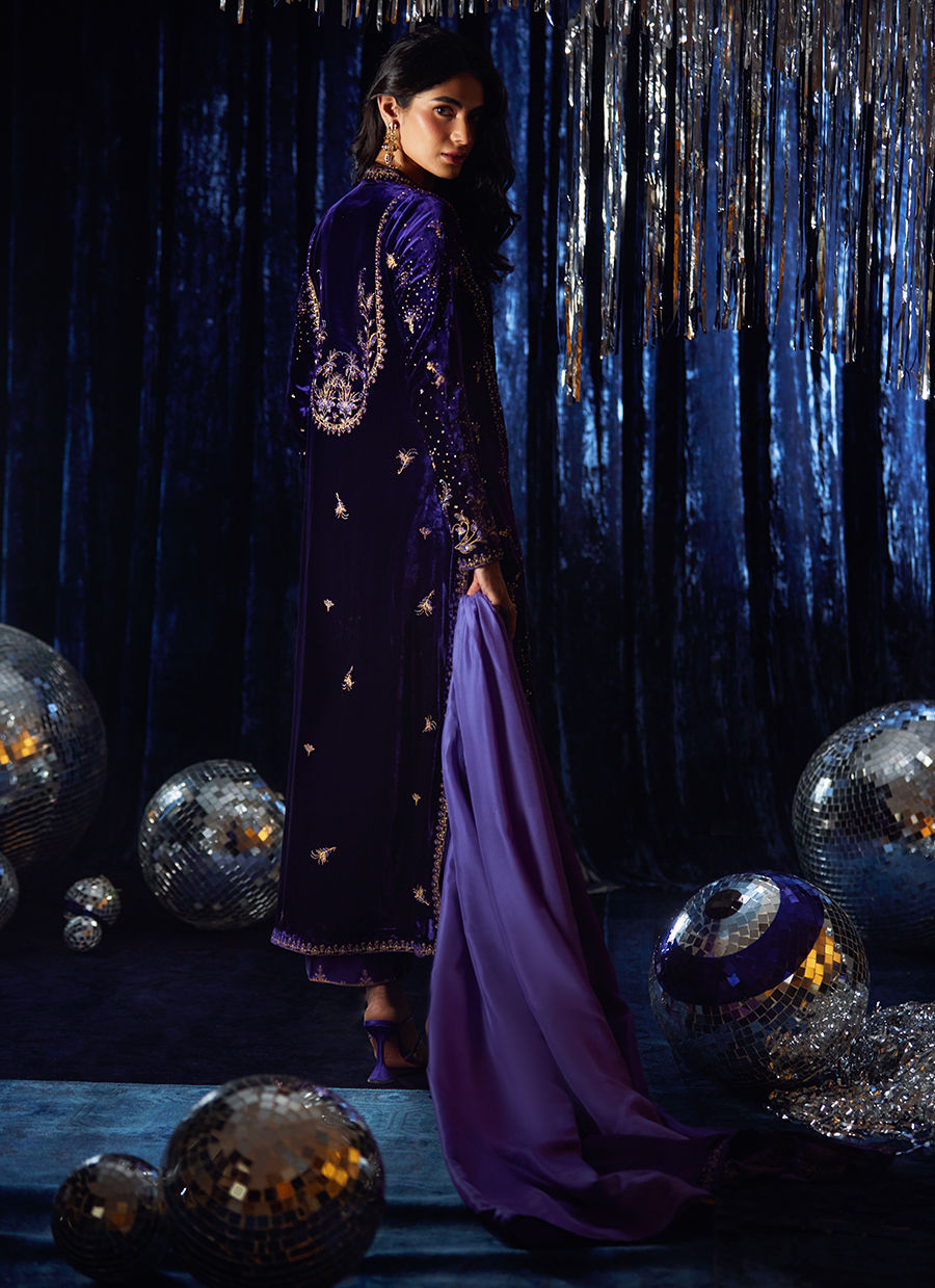 Tahlia Shirt And Dupatta | Velvet | FARAH TALIB AZIZ