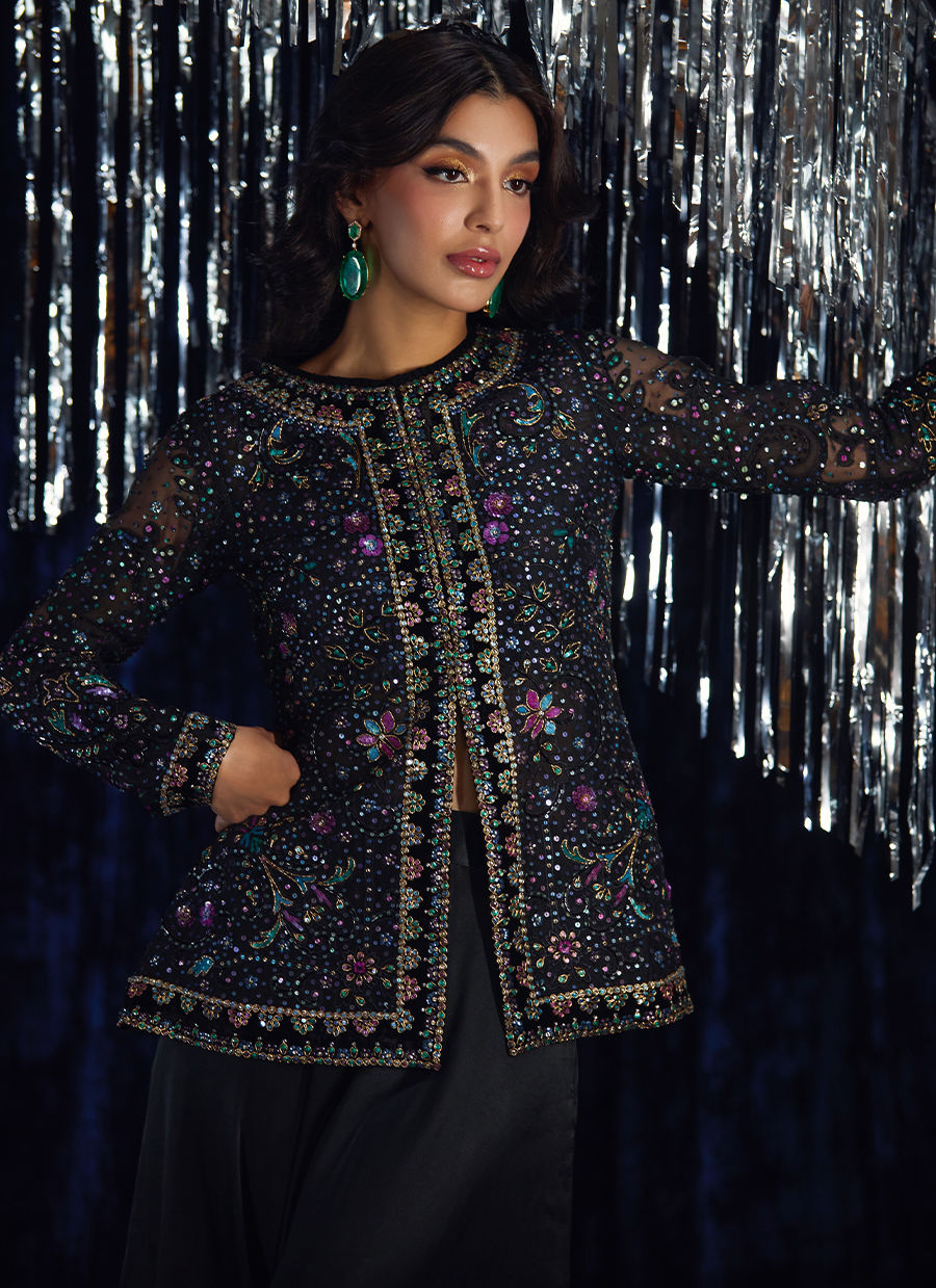 Lumi Organza Jacket | Velvet | FARAH TALIB AZIZ