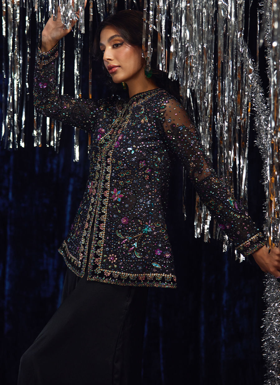 Lumi Organza Jacket | Velvet | FARAH TALIB AZIZ